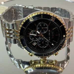 Michael Kors Men's Bayville Quartz Watch with Stainless Steel Strap, Two-Tone,